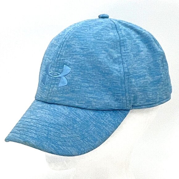 Under Armour Blue Heathered UA Free Fit Cap Hat Adjustable Strap - Picture 6 of 13